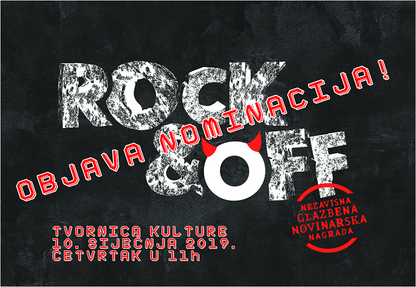 Objavljene nominacije prve nezavisne novinarske nagrade ROCK&OFF