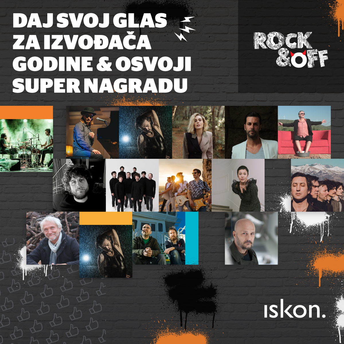 Tko će osvojiti Iskonovu nagradu publike na trećem Rock&Off-u birate upravo vi!